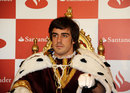 Fernando Alonso ponders what he wants for Christmas at a Santander event