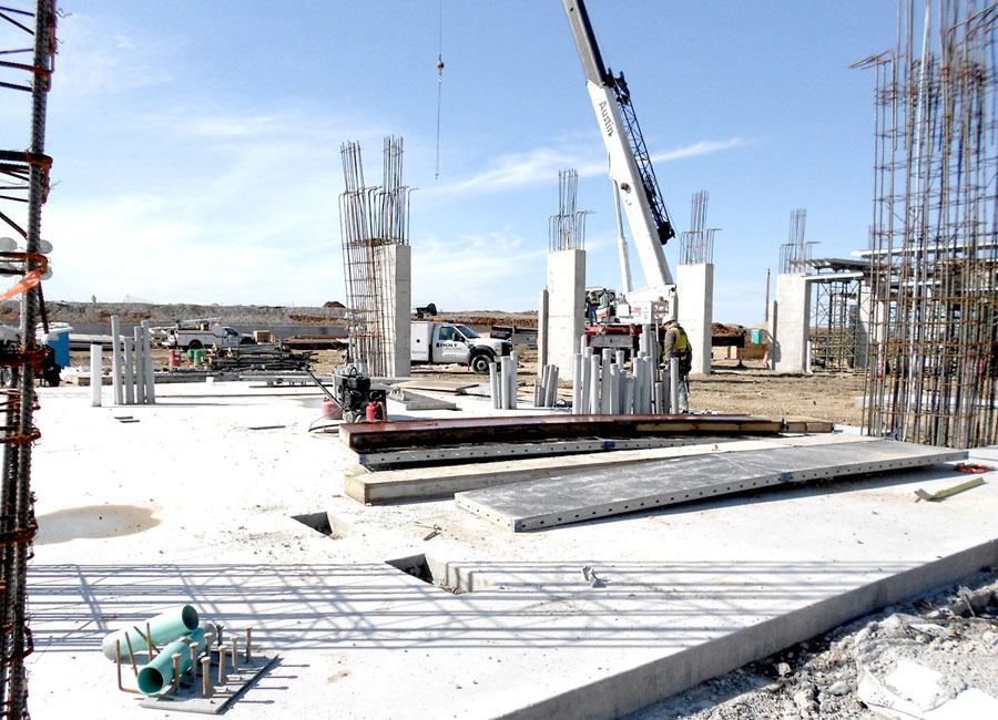 Work on buildings continues at the Circuit of the Americas