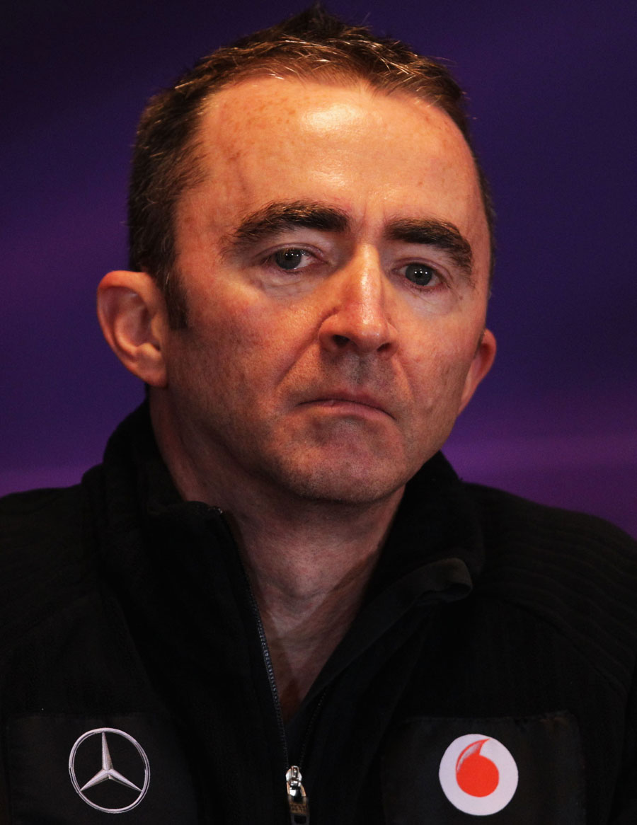 Paddy Lowe answers questions in the press conference