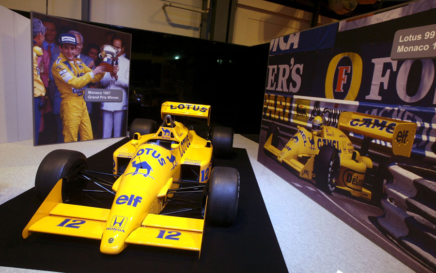 Ayrton Senna's Lotus 99T at the Autosport International Show