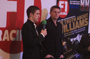 Jake Humphrey and Paul di Resta on the Autosport stage