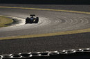 Kimi Raikkonen on track during a private test for Lotus