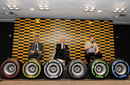 Maurizio Boyocchi, Marco Tronchetti Provera, Paul Hembery at the launch of Pirelli's 2012 tyre range