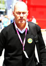 New Lotus technical director Mark Smith arrives at the circuit