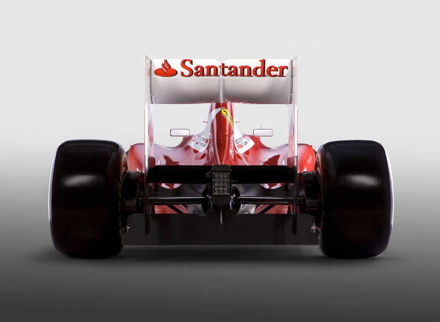 The rear of the new Ferrari F2012