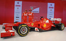 Fernando Alonso and Felipe Massa pose with the new F2012