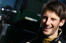 Romain Grosjean in the paddock ahead of the media launch of the E20