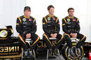 Only Romain Grosjean seems to be happy as Lotus presents its E20 to the media