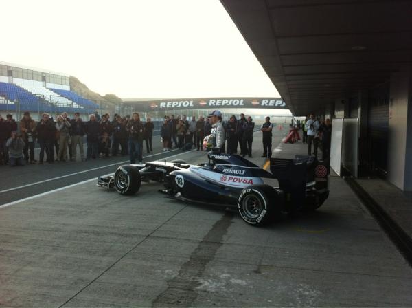 The 2012 Williams in rolled out in front of bleary-eyed journalists