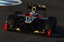 Kimi Raikkonen on track in the Lotus E20