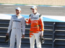 Nico Rosberg and Nico Hulkenberg take part in a feature for German television