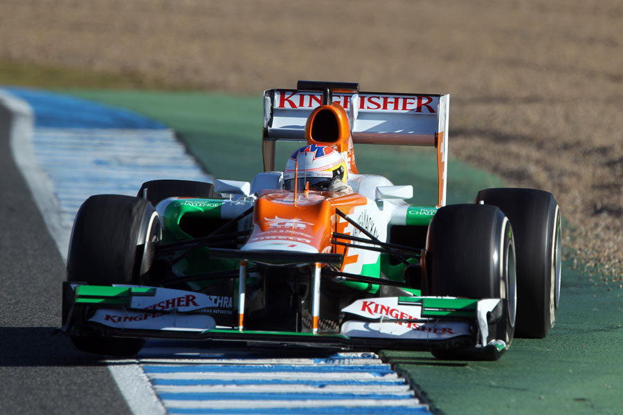 Paul di Resta in the Force India VJM05 out on track