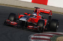 Charles Pic gets his first run in the 2011 Marussia