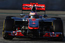Jenson Button on track in the McLaren MP4-27
