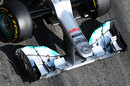 The Mercedes W03's nose