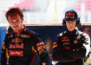 Toro Rosso team-mates Jean-Eric Vergne and Daniel Ricciardo
