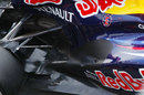 The exhaust exits and floor detail on the heavily-revised RB8