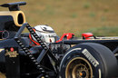 Kimi Raikkonen gathers aero data in the Lotus