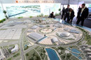 A scale model of the Russian Grand Prix circuit at Sochi