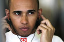 Lewis Hamilton prepares for practice