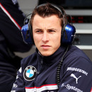 Christian Klien watches from the pit wall