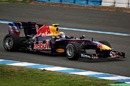 Mark Webber takes the Red Bull RB6 for its first run
