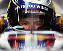 Sebastian Vettel gets ready to try the new Red Bull for the first time