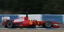 Felipe Massa takes over work on the Ferrari