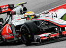 Lewis Hamilton aims for the apex