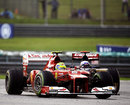 Felipe Massa leads Daniel Ricciardo on intermediate tyres