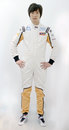 Chinese driver Ma Qing Hua in his HRT overalls