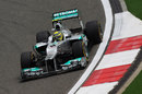 Nico Rosberg on the soft tyres