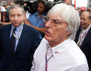 Bernie Ecclestone and Jean Todt chat in the Shanghai paddock
