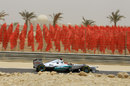 Michael Schumacher on track on the soft tyres