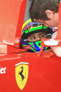 Felipe Massa chats to his race engineer Rob Smedley