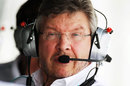 Ross Brawn on the pit wall