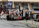 Jenson Button retires with exhaust and differential problems