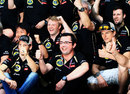 Lotus celebrates its podium finishes in the paddock