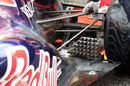 An aero measuring device on the rear of the Red Bull