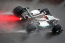 Michael Schumacher in the pit lane