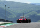 Felipe Massa on track in the Ferrari