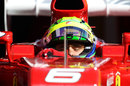 Felipe Massa in the cockpit of the Ferrari
