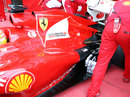 The new exhaust system on the Ferrari F2012