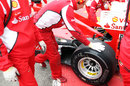 The new exhaust system on the Ferrari F2012