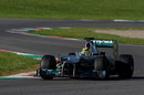 Nico Rosberg at the wheel of the Mercedes W03
