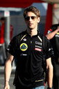 Lotus driver Romain Grosjean on Friday morning