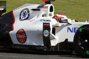 Kamui Kobayashi's Sauber, sporting Chelsea FC sponsorship