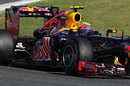 Mark Webber laps the circuit on Friday morning