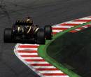 Romain Grosjean in action for Lotus on Saturday