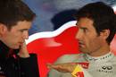 Mark Webber talks to his race engineer